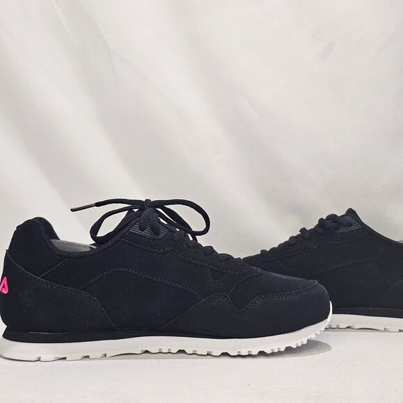 FILA Women's Cress Casual Lace Up Sneakers Size 7 Black Pink NWT - Picture 2 of 7